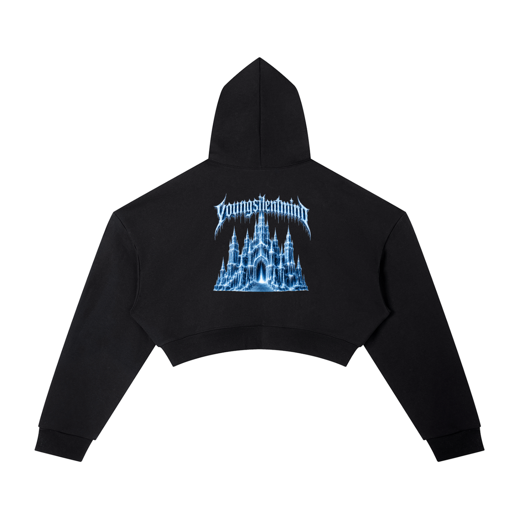 WOMENS ICE HOTEL CROPPED HOODIE