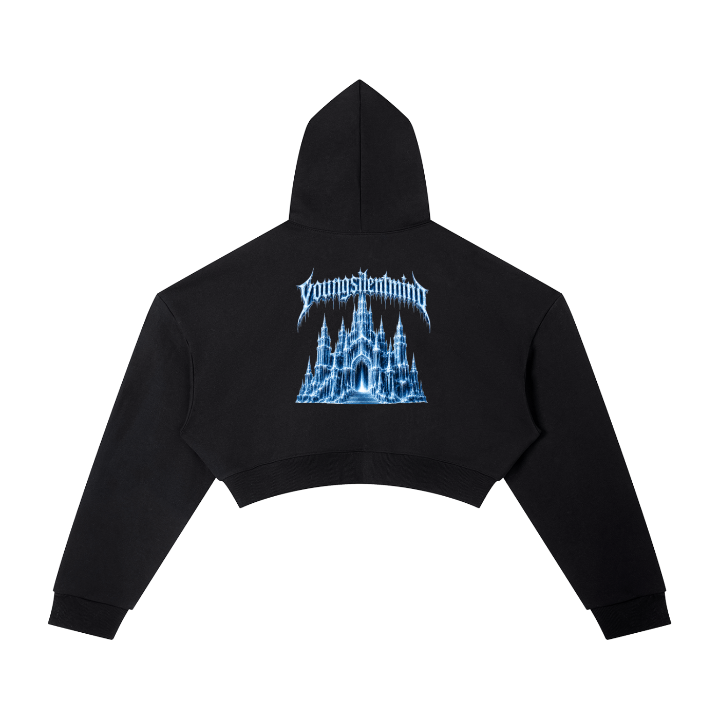 WOMENS ICE HOTEL CROPPED HOODIE