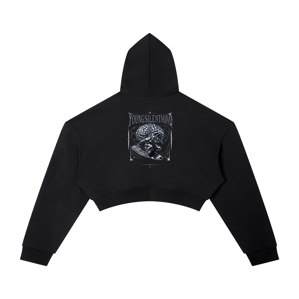WOMENS SURFACE THOUGHTS CROPPED HOODIE