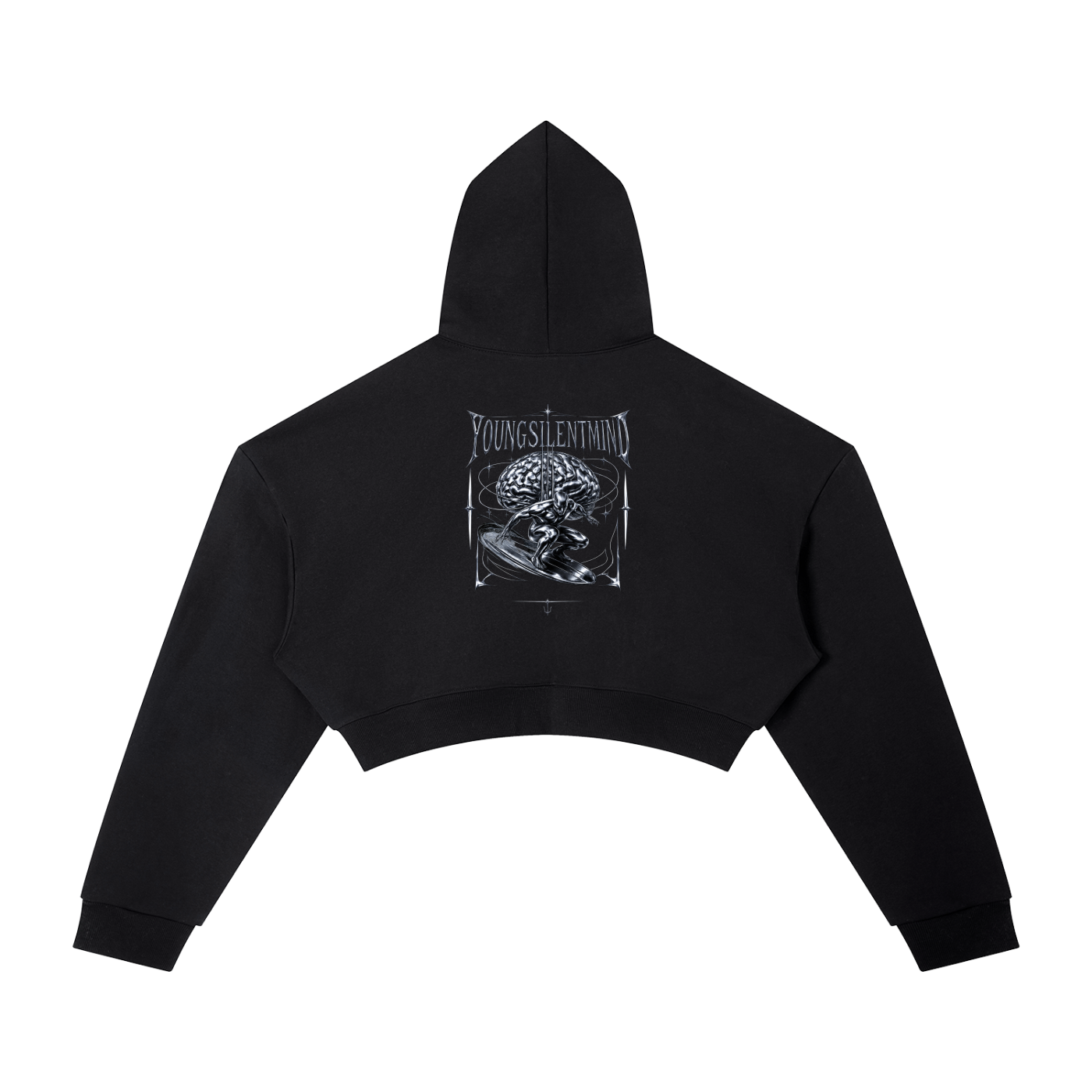 WOMENS SURFACE THOUGHTS CROPPED HOODIE
