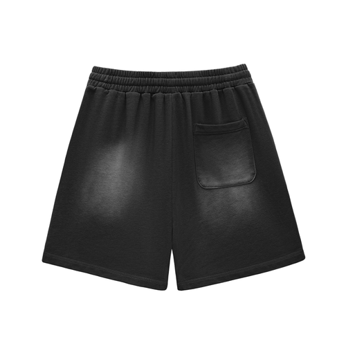 BLACK CHROME FADED SHORTS