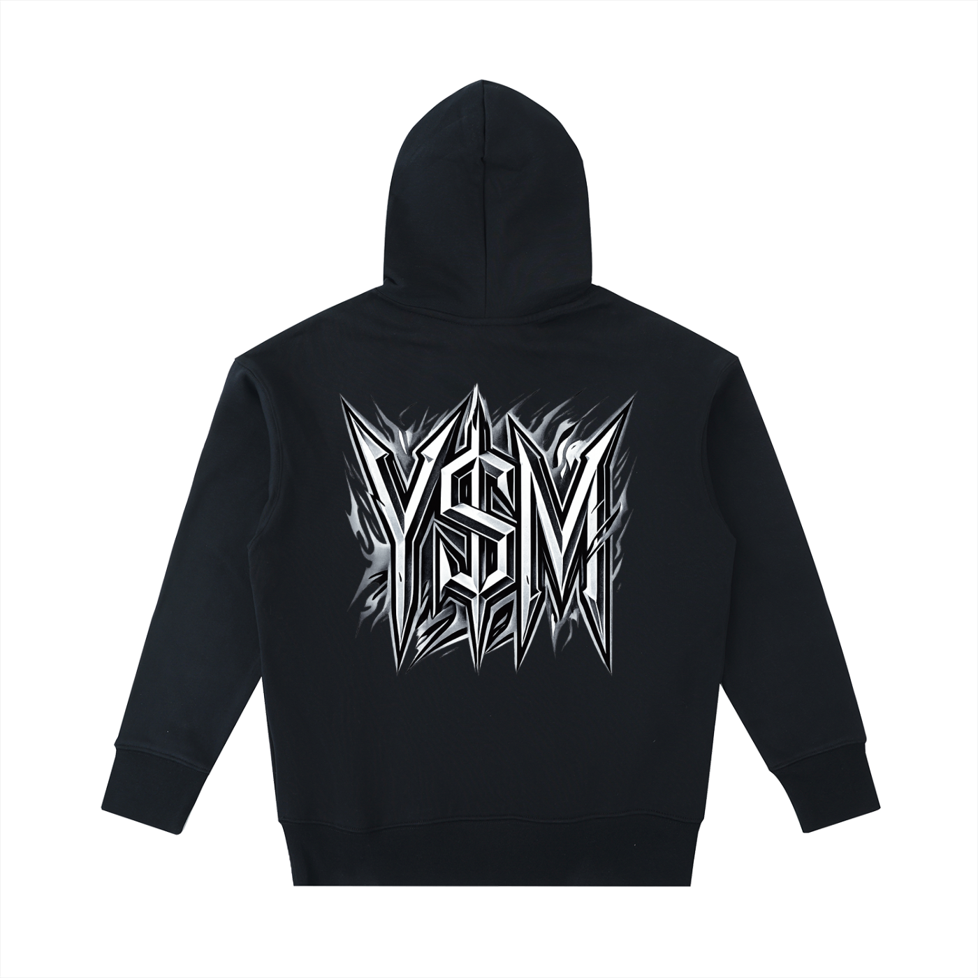 HEAVYWEIGHT BLACK CHROME HOODIE