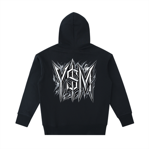 HEAVYWEIGHT BLACK CHROME HOODIE