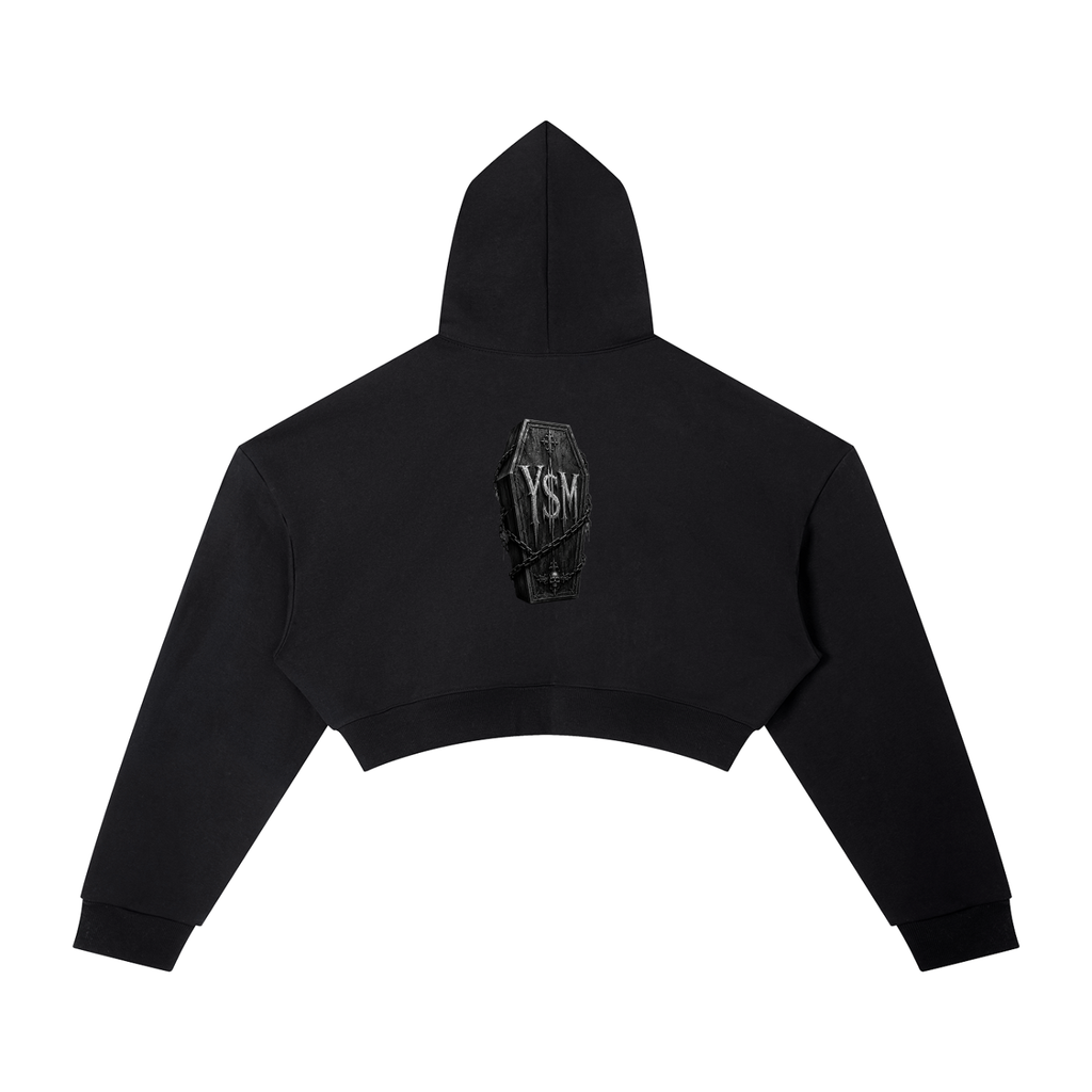 WOMENS CASKET READY CROPPED HOODIE
